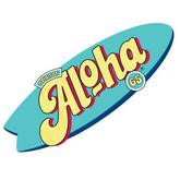 Aloha 65 Large Sticker 40cm x 15cm
